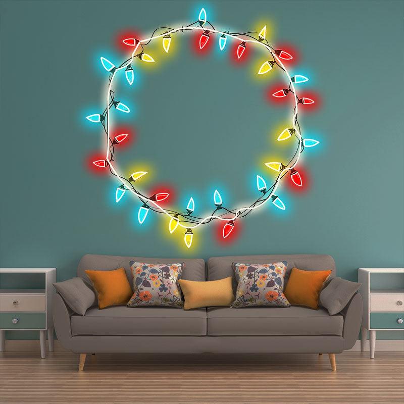 Gorgeous Colorful Round Strip neon signs Lights - Light up your space and create a festive atmosphere!