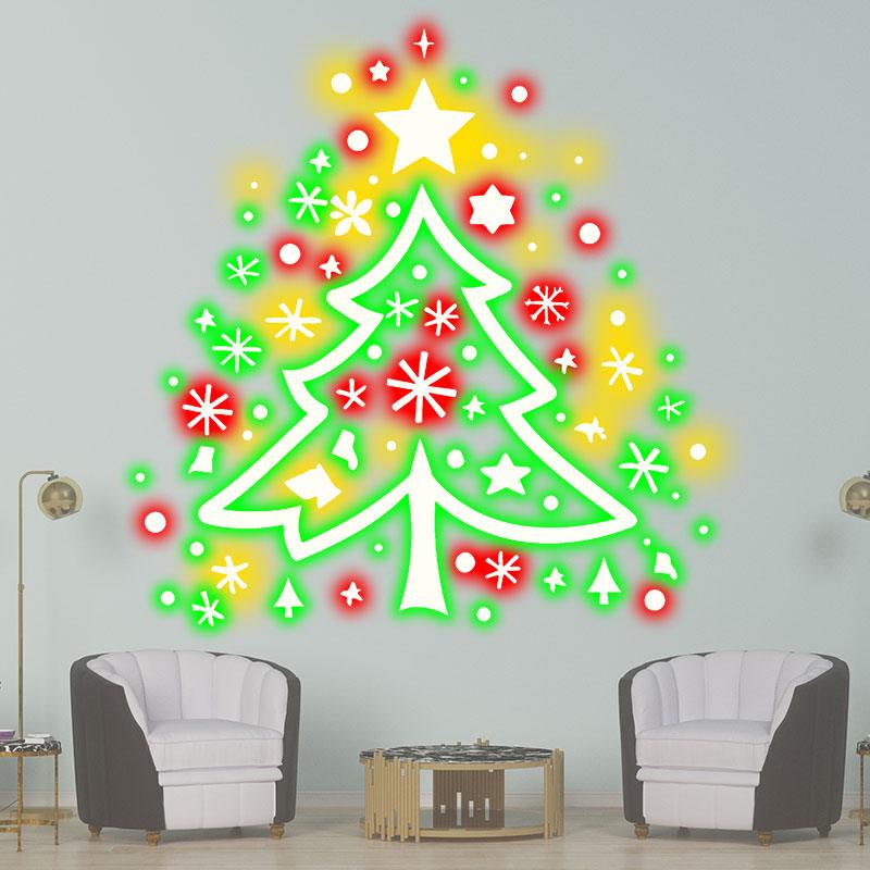 Colorful Fireworks Christmas Tree LED Light – Festive Holiday Decor