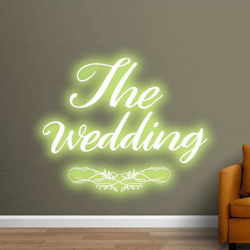 Personalized Wedding Neon Light – Custom Name & Color LED Decoration