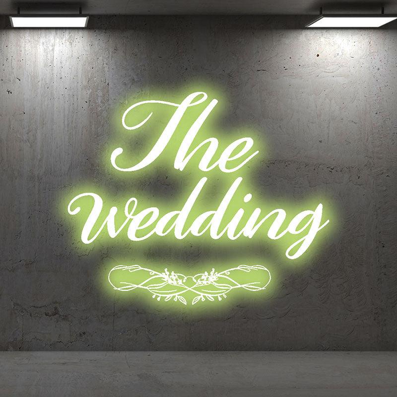 Personalized Wedding Neon Light – Custom Name & Color LED Decoration
