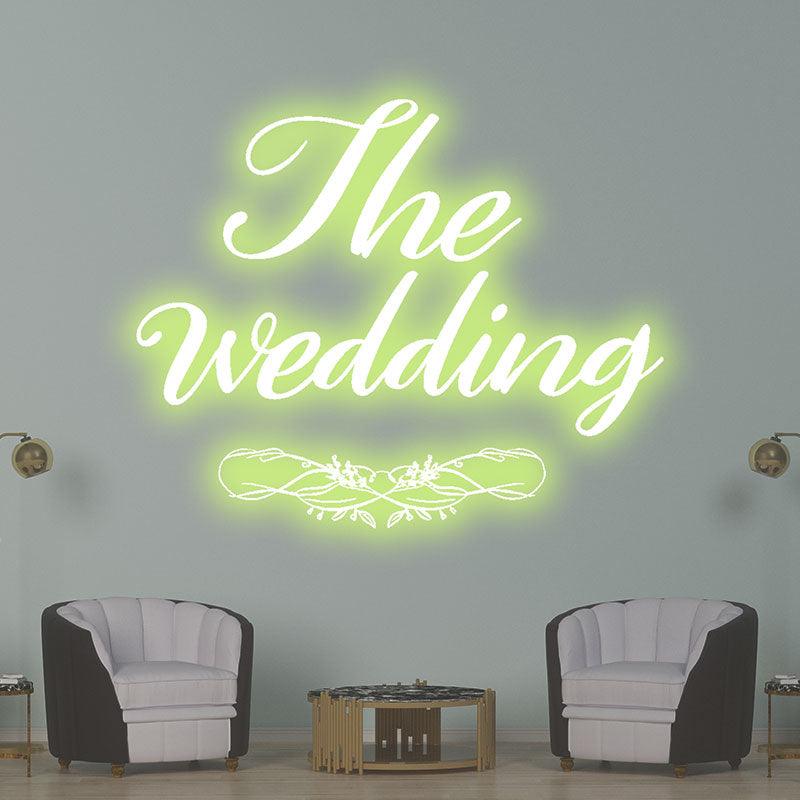 Personalized Wedding Neon Light – Custom Name & Color LED Decoration