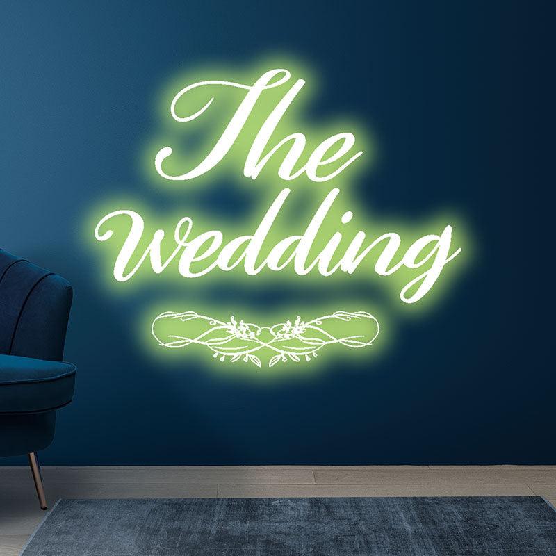 Personalized Wedding Neon Light – Custom Name & Color LED Decoration