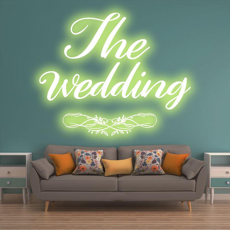 Personalized Wedding Neon Light – Custom Name & Color LED Decoration
