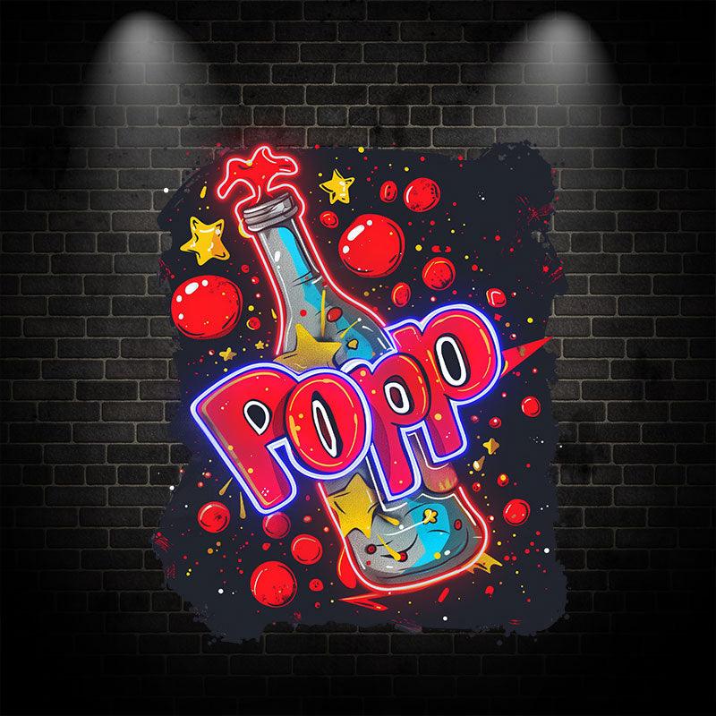 Festive atmosphere POP wine bottle LED neon neon signs light - Red Bubble Decoration Light | Creative Home, Party, Celebration Gifts