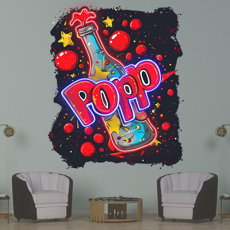 Festive atmosphere POP wine bottle LED neon neon signs light - Red Bubble Decoration Light | Creative Home, Party, Celebration Gifts