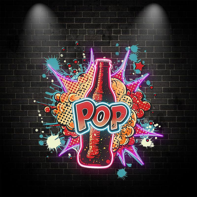 Pop Vapor Neon Light – Colorful Smoke LED Art for Home & Party Decoration
