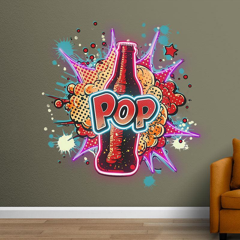 Pop Vapor Neon Light – Colorful Smoke LED Art for Home & Party Decoration