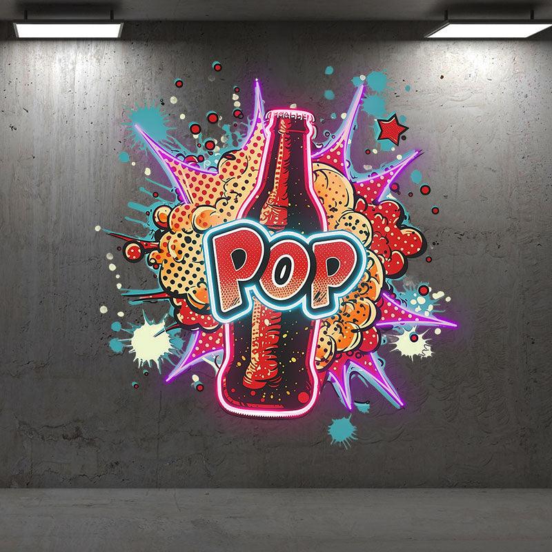 Pop Vapor Neon Light – Colorful Smoke LED Art for Home & Party Decoration