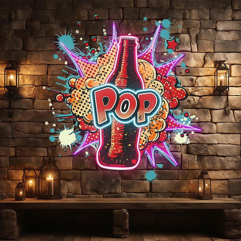 Pop Vapor Neon Light – Colorful Smoke LED Art for Home & Party Decoration