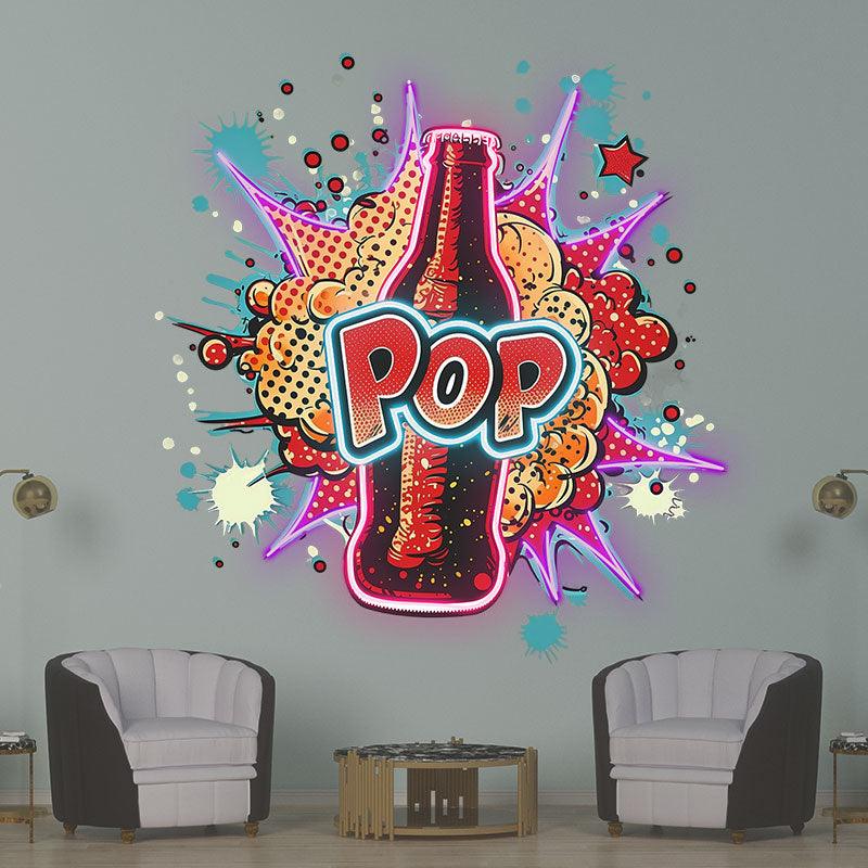 Pop Vapor Neon Light – Colorful Smoke LED Art for Home & Party Decoration