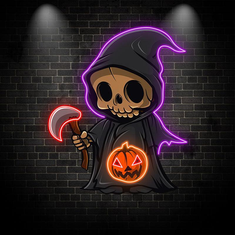 Adorable Halloween Fairy Decoration | Enchanting LED Light neon sign for Spooky Season | Perfect for Home and Parties