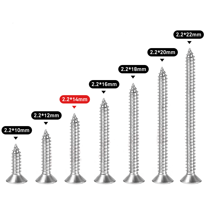 3D Sign 304 Stainless Steel Countersunk Head Screws