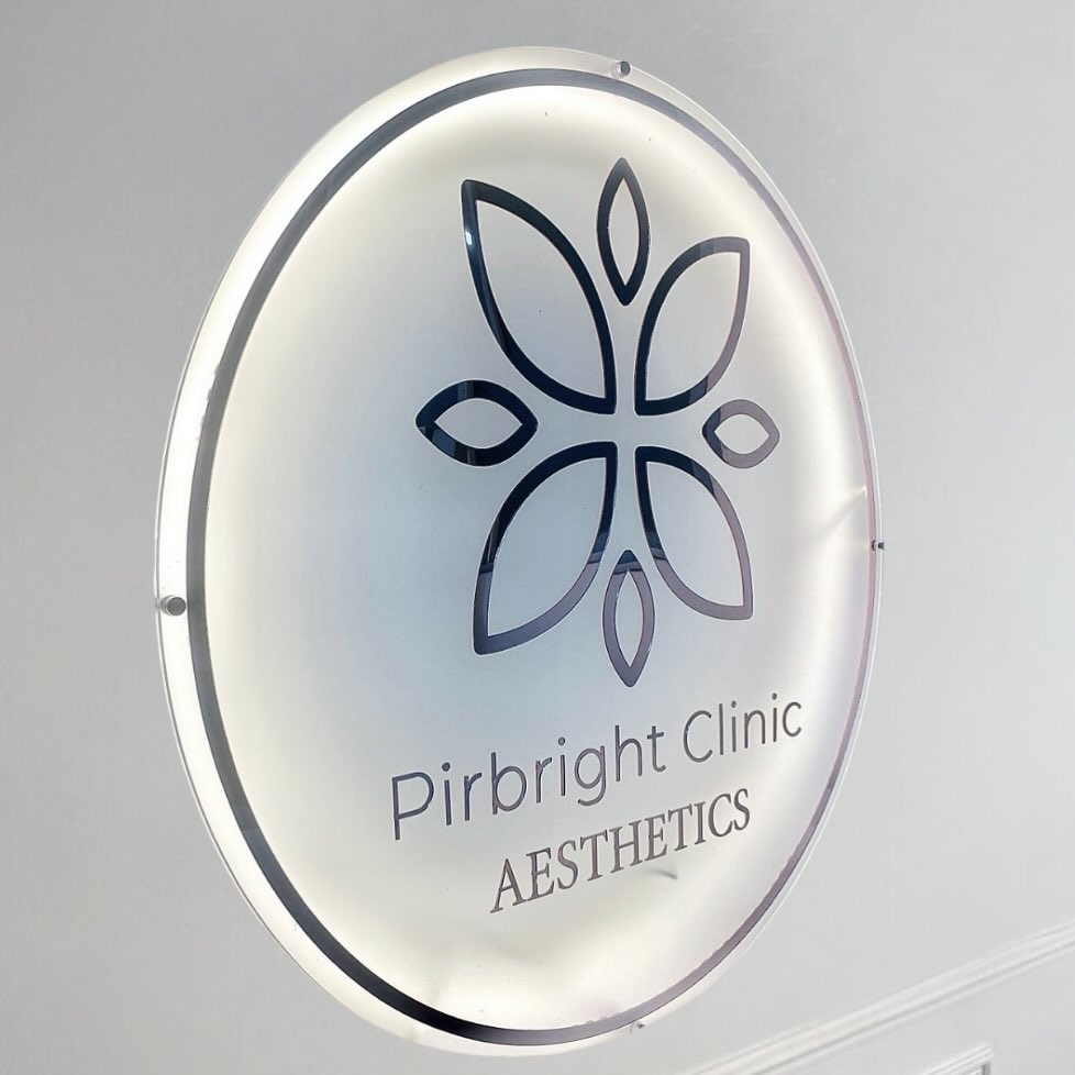 Custom LED Backlit Acrylic Sign - Business Logo Design for Salons, Shops & Business Branding