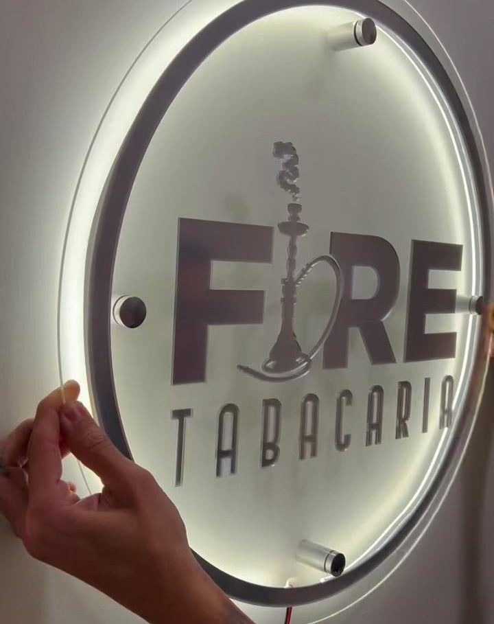 Acrylic Backlit Sign, Back Lit LED Acrylic Sign for Beauty Salon, Hair Studio, Nail Salon