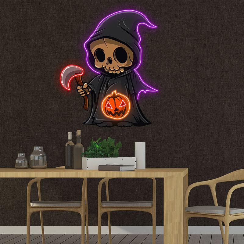 Adorable Halloween Fairy Decoration | Enchanting LED Light neon sign for Spooky Season | Perfect for Home and Parties