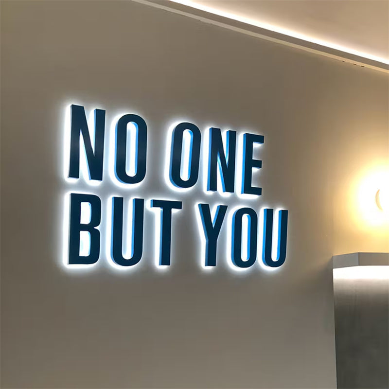 Custom Backlit Channel Letters - 3D LED Illuminated Signs for Business Storefront & Indoor Wall Decor