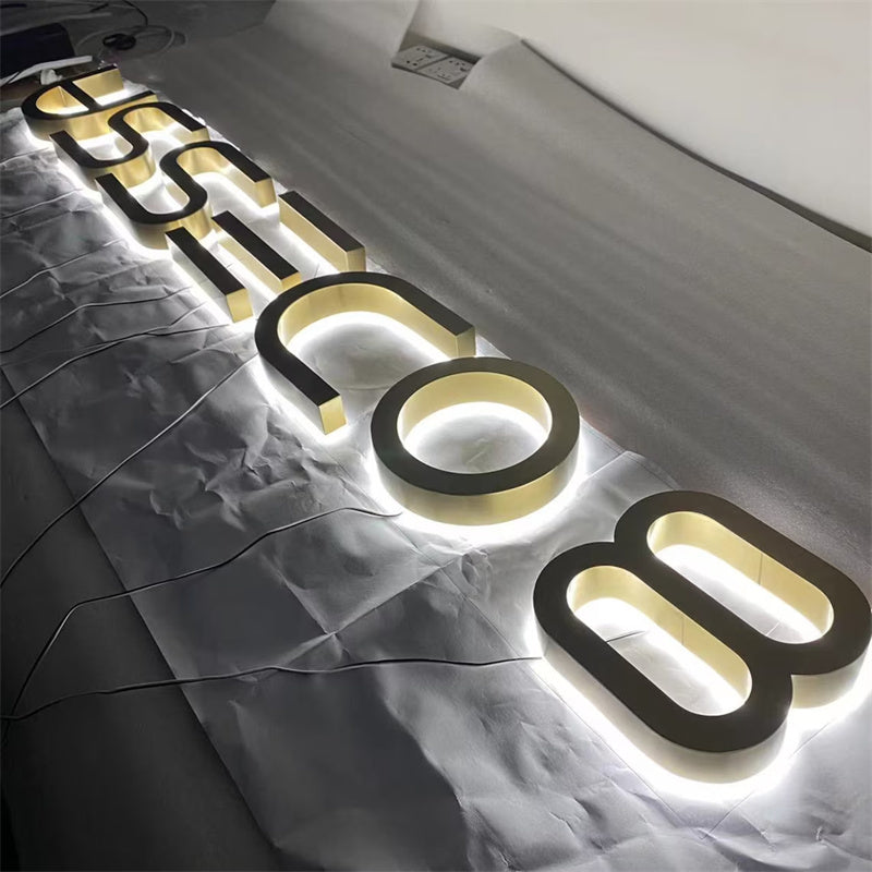 Custom Backlit Channel Letters - 3D LED Illuminated Signs for Business Storefront & Indoor Wall Decor