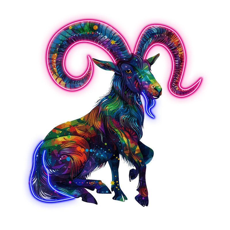 Capricorn Neon Light – Elegant LED Zodiac Sign Decor for Home