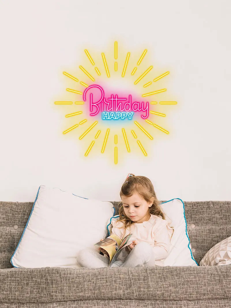 Birthday Glow Sign – Add a festive touch to any celebration with this bright "Happy Birthday" sign, ideal for birthday moments
