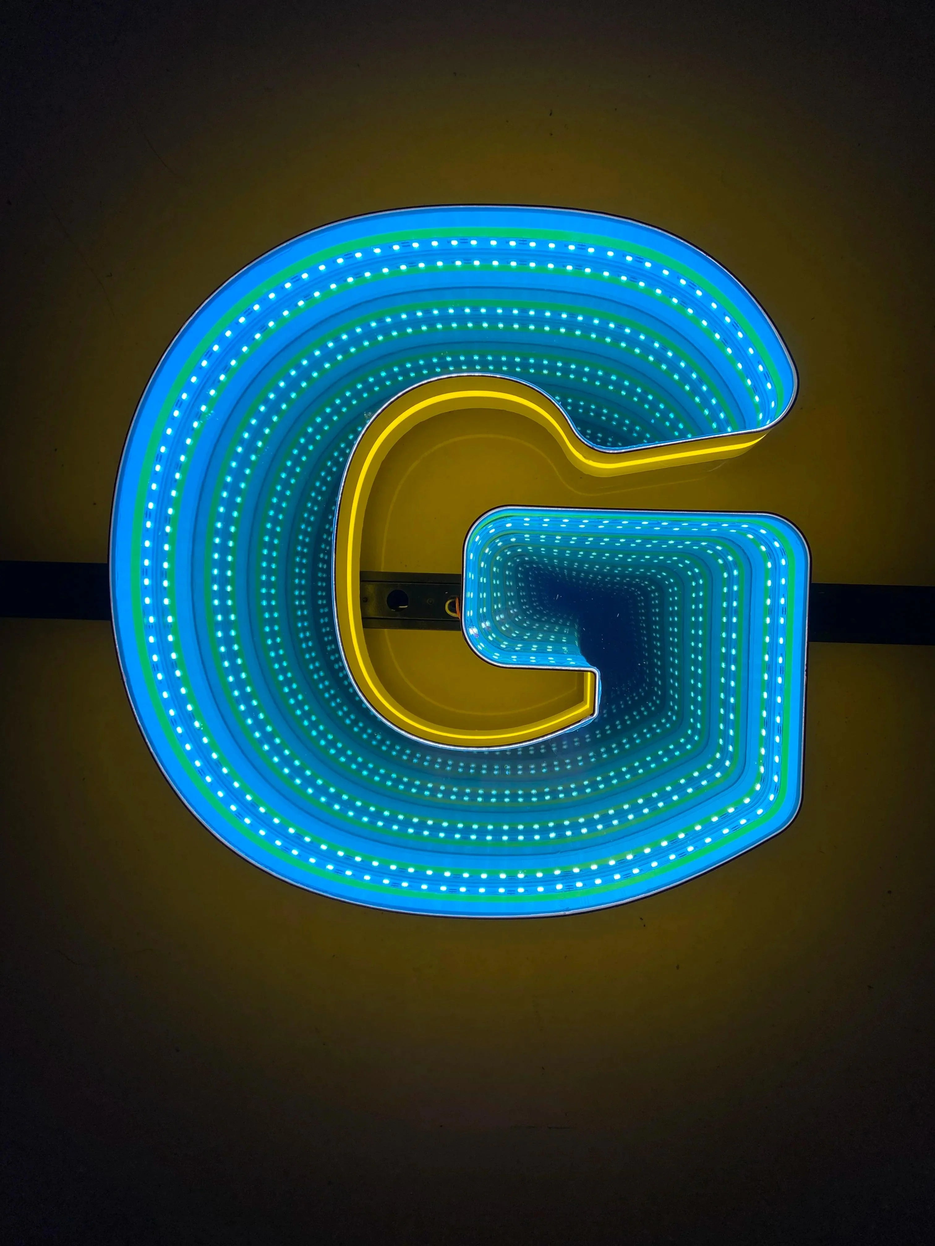 Stocked Infinity Mirror 3D Letters, Uppercase letters, Perfect for Restaurant, Market, Bar, Hotel Decor