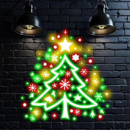 Colorful Fireworks Christmas Tree LED Light – Festive Holiday Decor