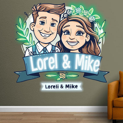 Customized Bride & Groom Name Neon signs| Wedding Exclusive Decoration | A Timeless Memento of Sweet Moments