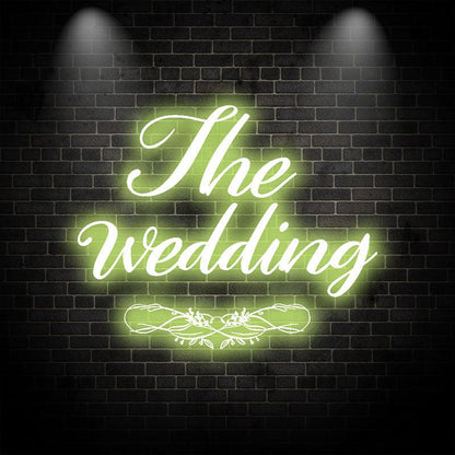 Personalized Wedding Neon Light – Custom Name & Color LED Decoration
