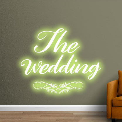 Personalized Wedding Neon Light – Custom Name & Color LED Decoration
