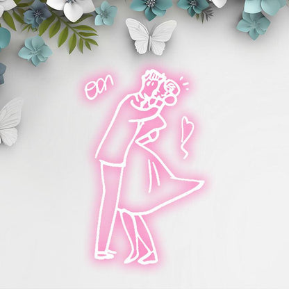 Romantic Wedding Dancing Neon Light – Bride & Groom Sweet Dance LED Decor
