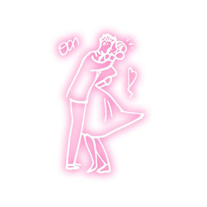 Romantic Wedding Dancing Neon Light – Bride & Groom Sweet Dance LED Decor