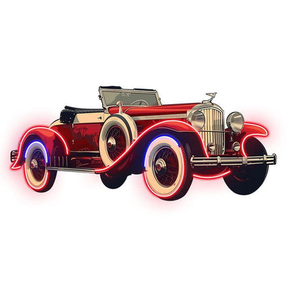 Red Cool Classic Coupe LED Neon signs| Creative Car Decorative Lights | Fashion Home & Shop Lighting