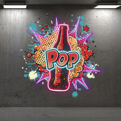 Pop Vapor Neon Light – Colorful Smoke LED Art for Home & Party Decoration