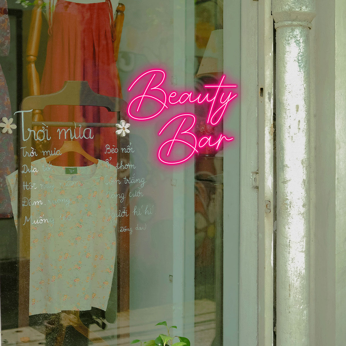 Bright Pink “Beauty Salon” Neon Sign for Beauty Business, Shop Decor, Gift