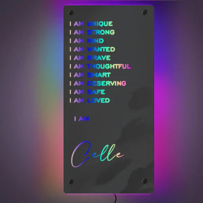 Custom Affirmations Mirror – I Am Mirror neonsign