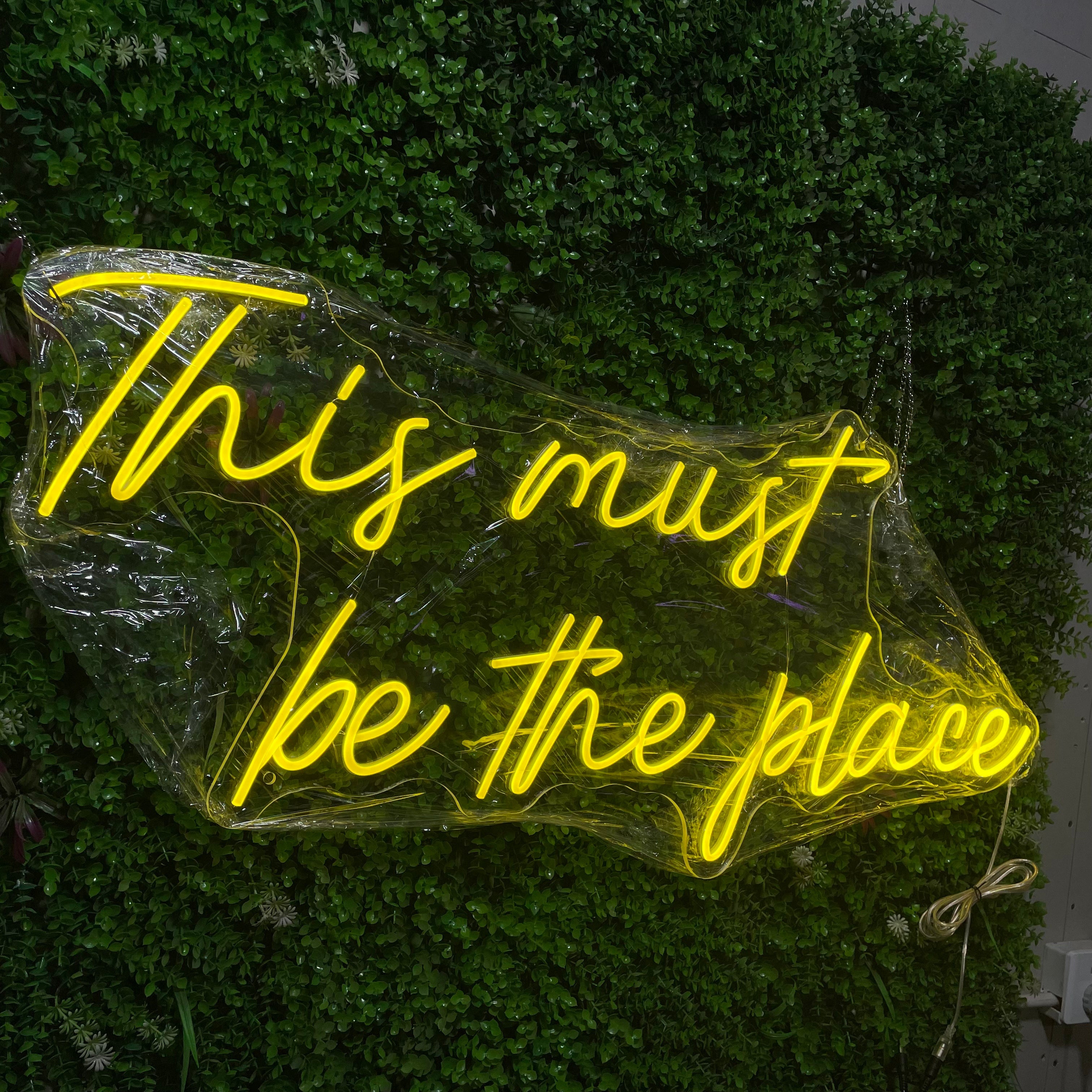 This Must Be the Place Neon Sign, Custom Wall Decor Neon Art, Home Decor Neon Light, Bedroom Night Light