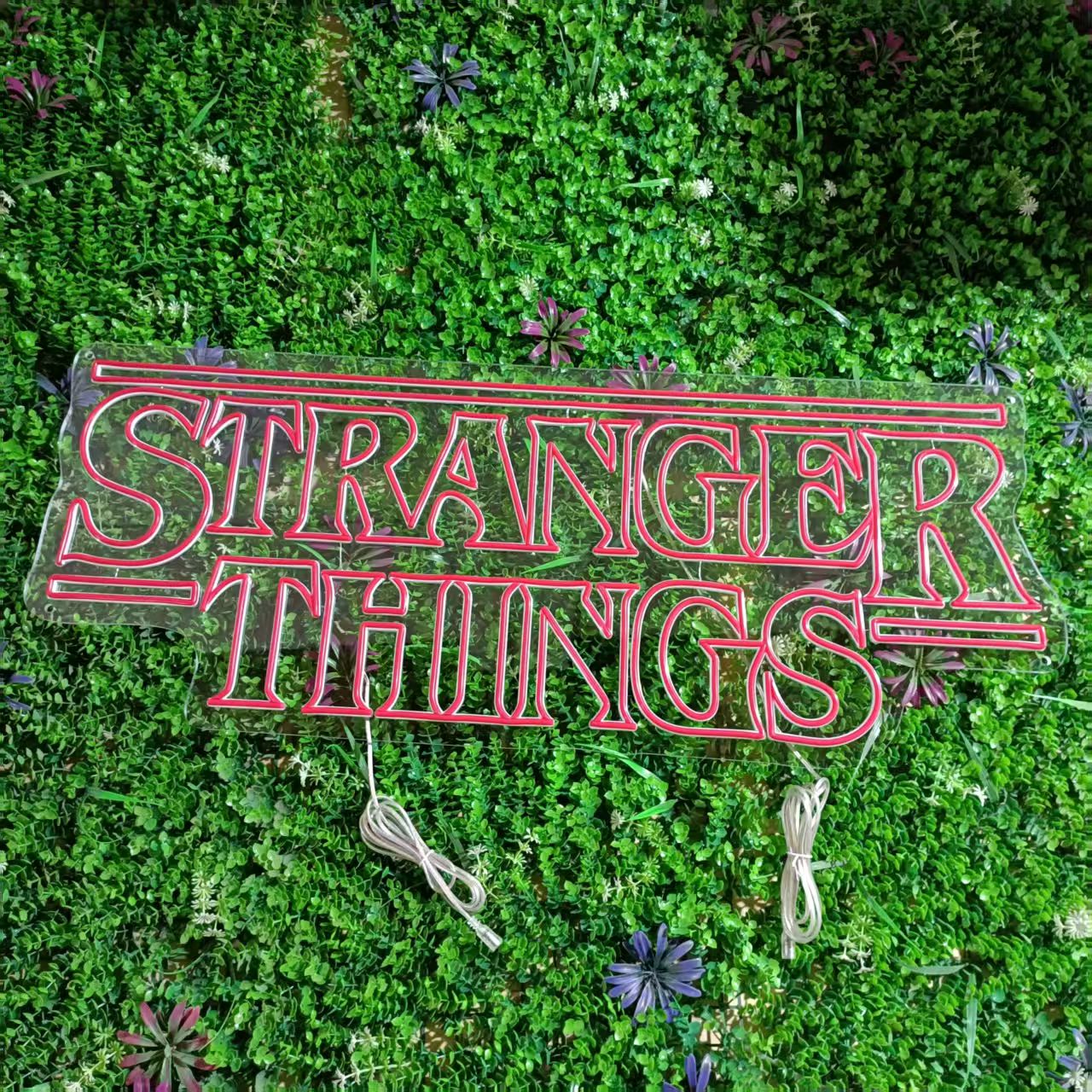 Stranger Things Neon Sign – Retro LED Light for Wall Decor, Perfect for TV Show Fans, Bedroom, Game Room, Party Decoration