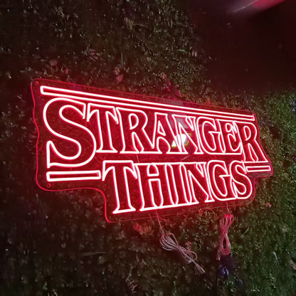 Stranger Things Neon Sign – Retro LED Light for Wall Decor, Perfect for TV Show Fans, Bedroom, Game Room, Party Decoration