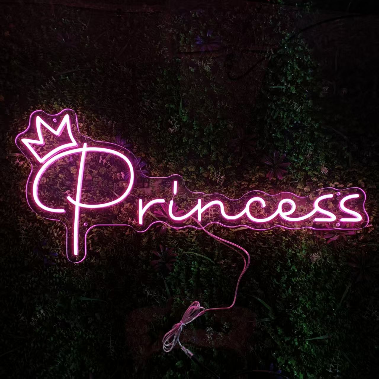 Princess Neon Sign – Custom LED Fairy Tale Wall Decor for Girls' Room, Birthday Party or Beauty Salon