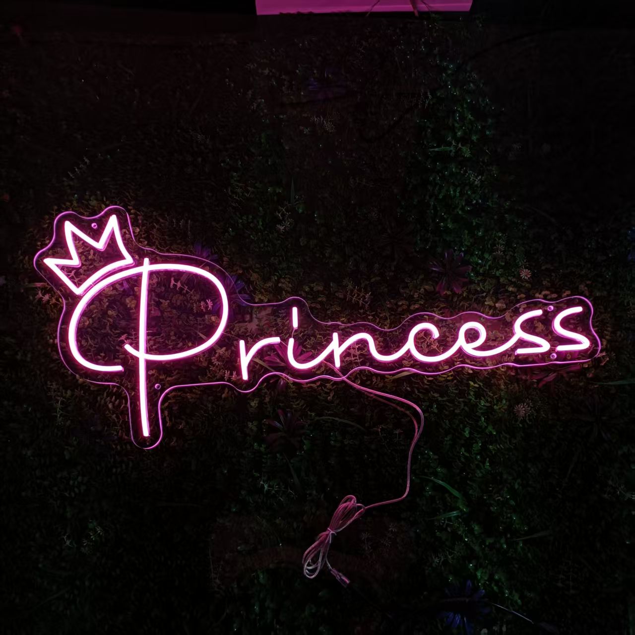 Princess Neon Sign – Custom LED Fairy Tale Wall Decor for Girls' Room, Birthday Party or Beauty Salon