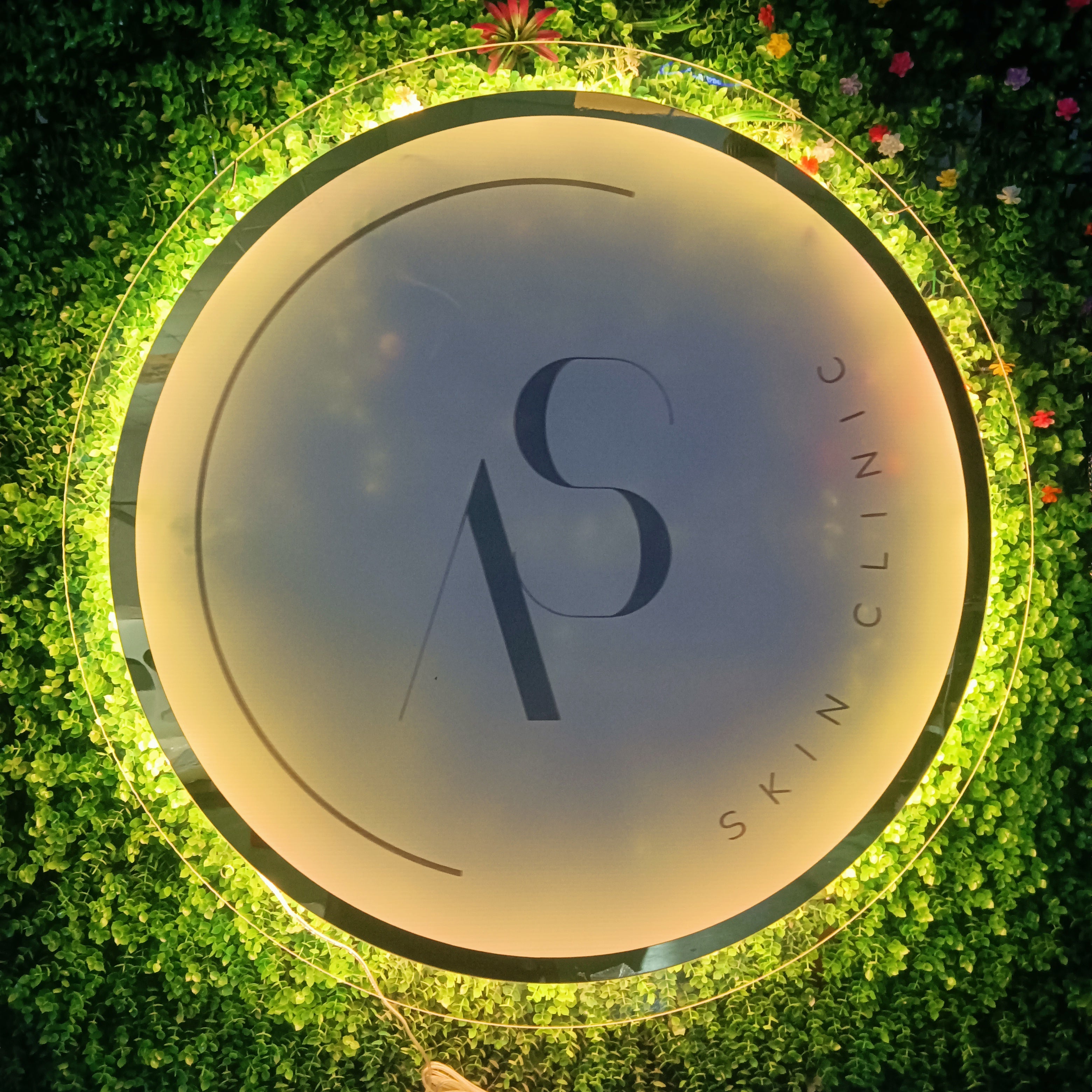 Custom Acrylic Backlit Sign, Restaurant Logo Salon Sign, Round Backlit Company Hair Studio Sign, Bar LED Neon Light, Acrylic Signs