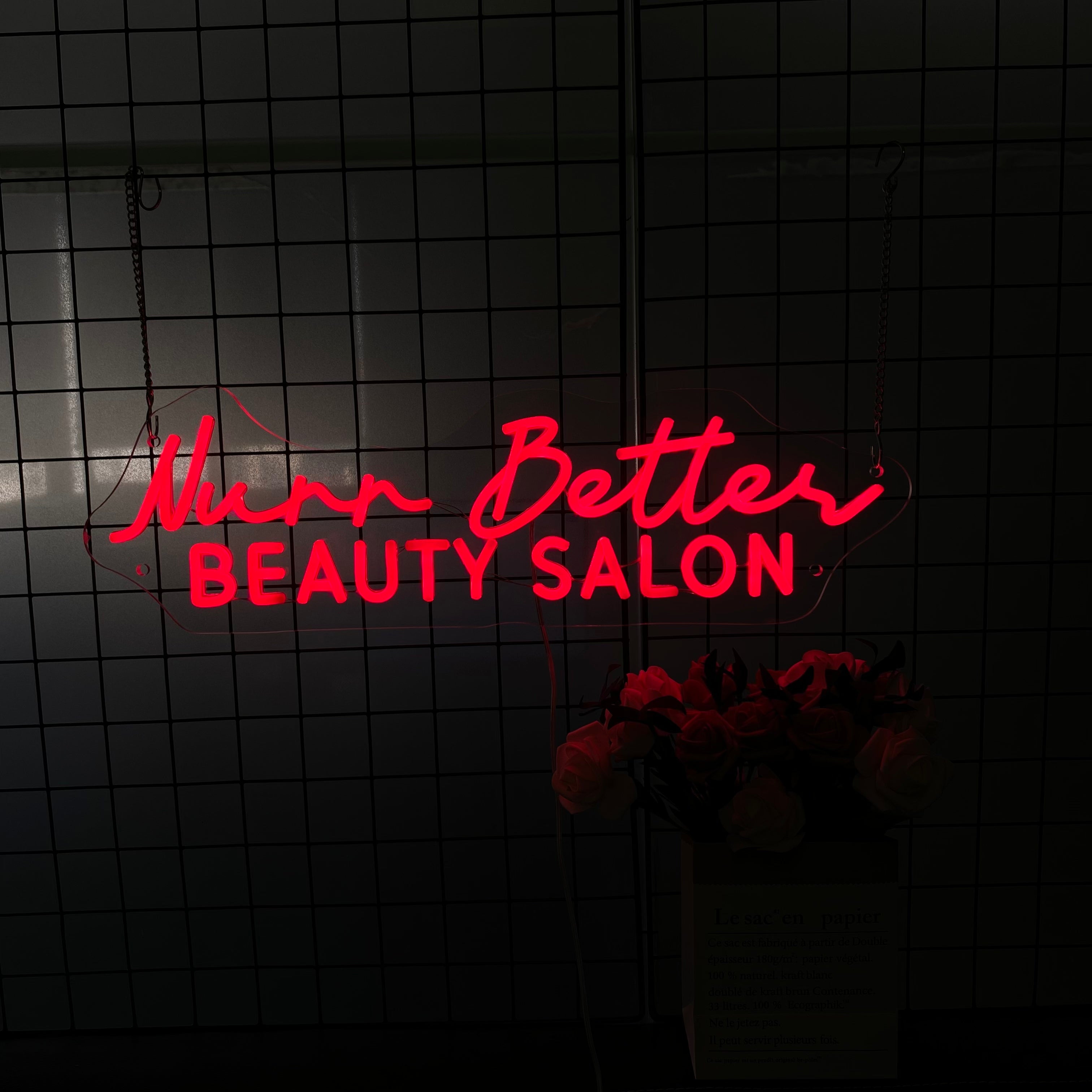 Beauty and Hair Salons LED Neon Light,Custom Red Neon Sign,Wall Decorations, Ideal for salon owners, interior designers