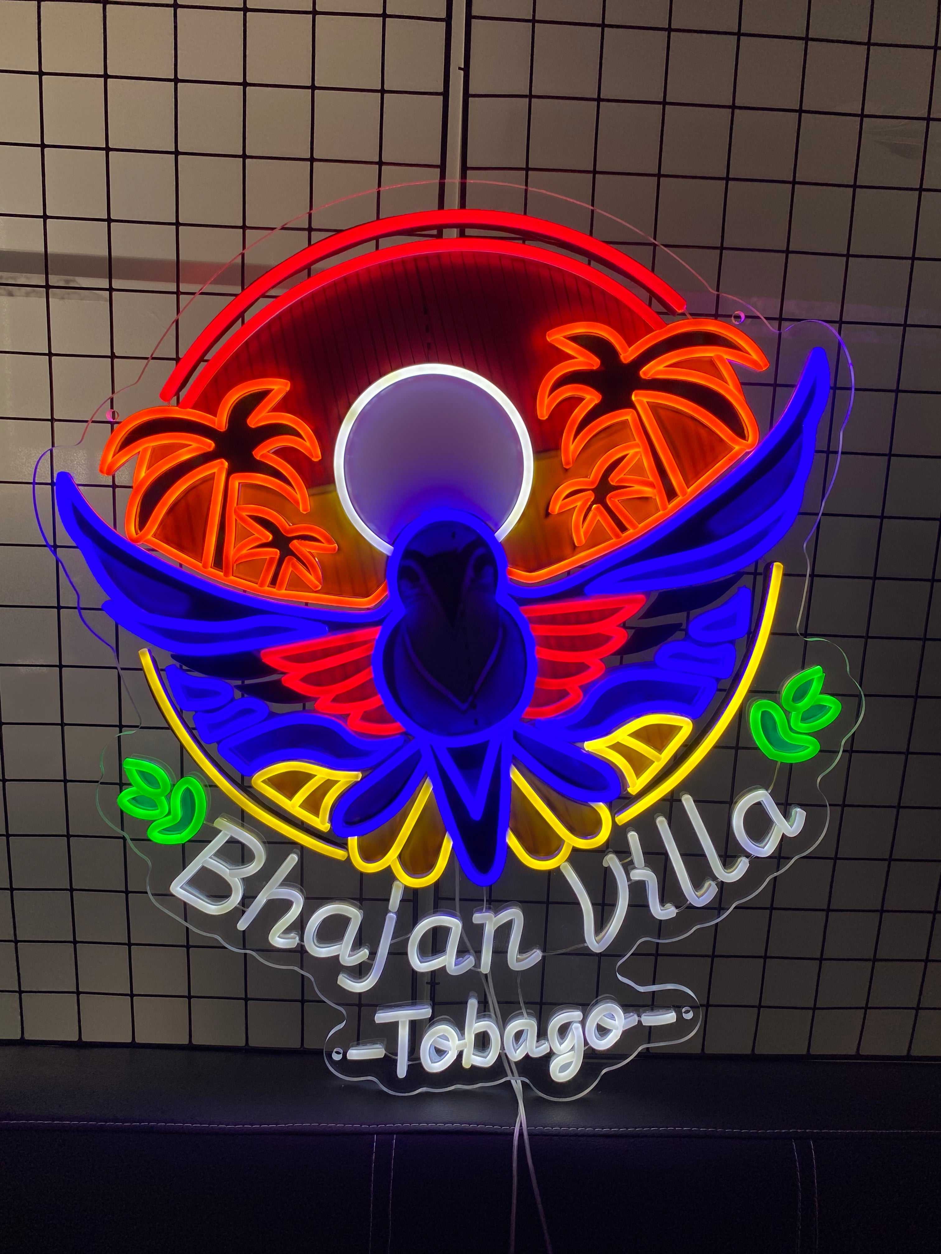 Vibrant Multicolor LED Neon Sign,Tropical Design Neon Light, Ideal for beachfront resorts, island cafes, or vacation rentals