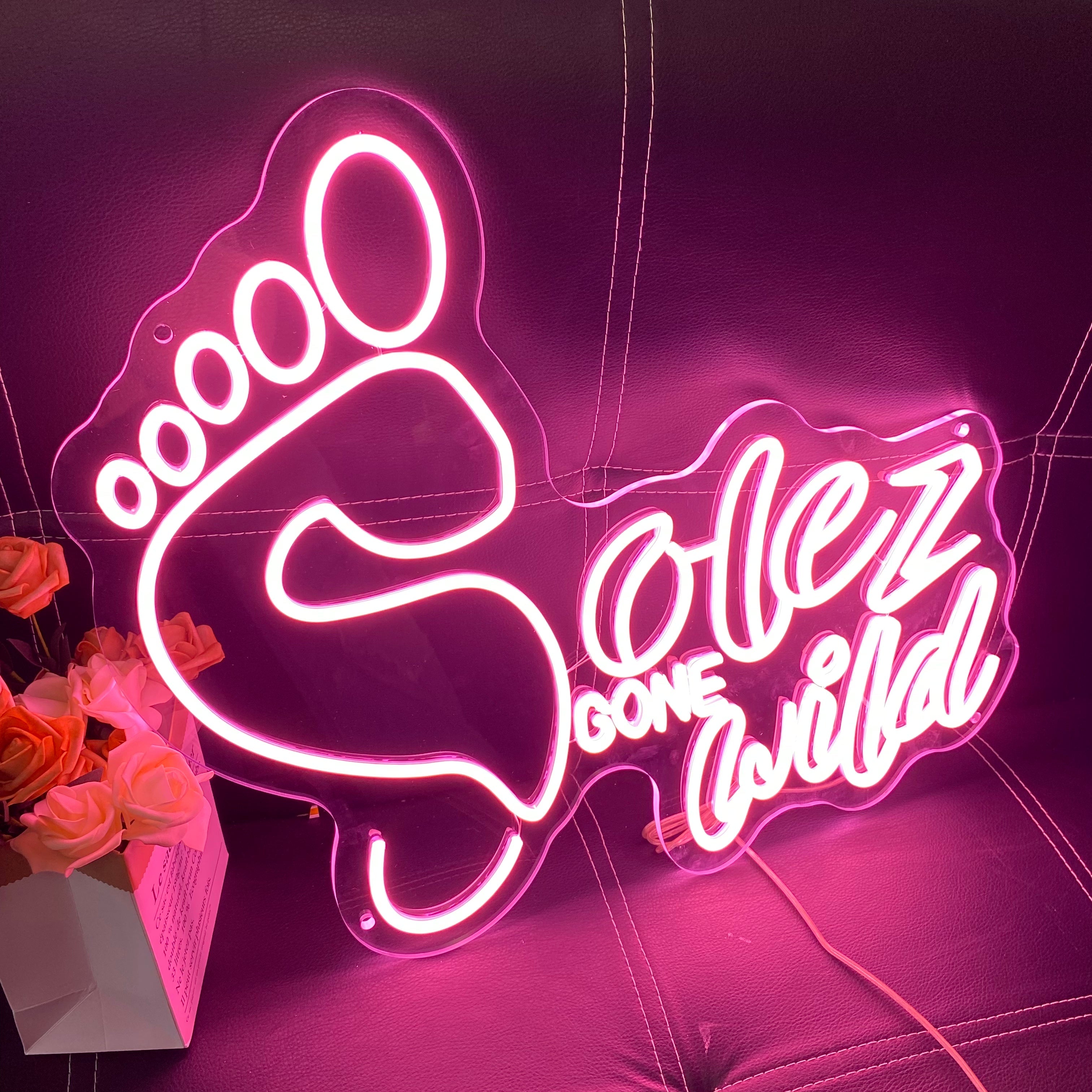 vibrant pink LED neon sign,Neon Light For home decor,Perfect for shoe stores, fitness studios, or trendy cafes