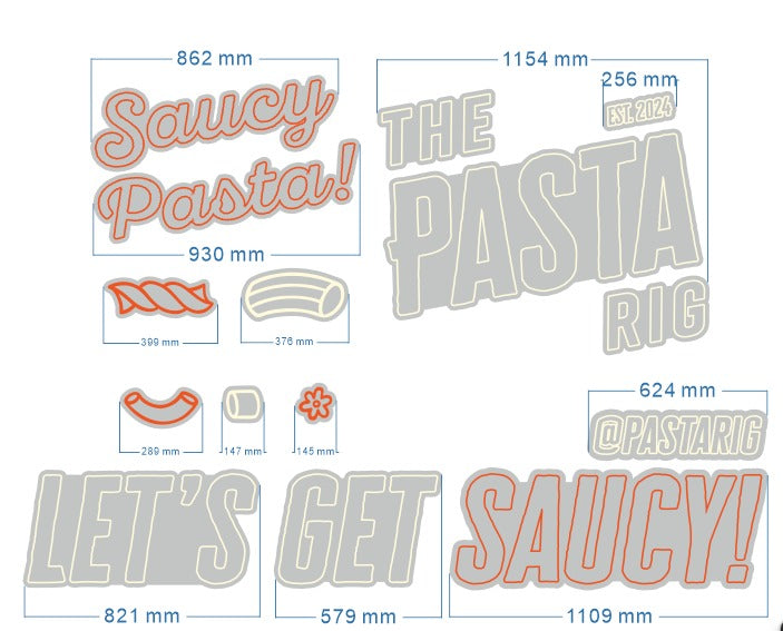 Saucy Pasta Neon Signs