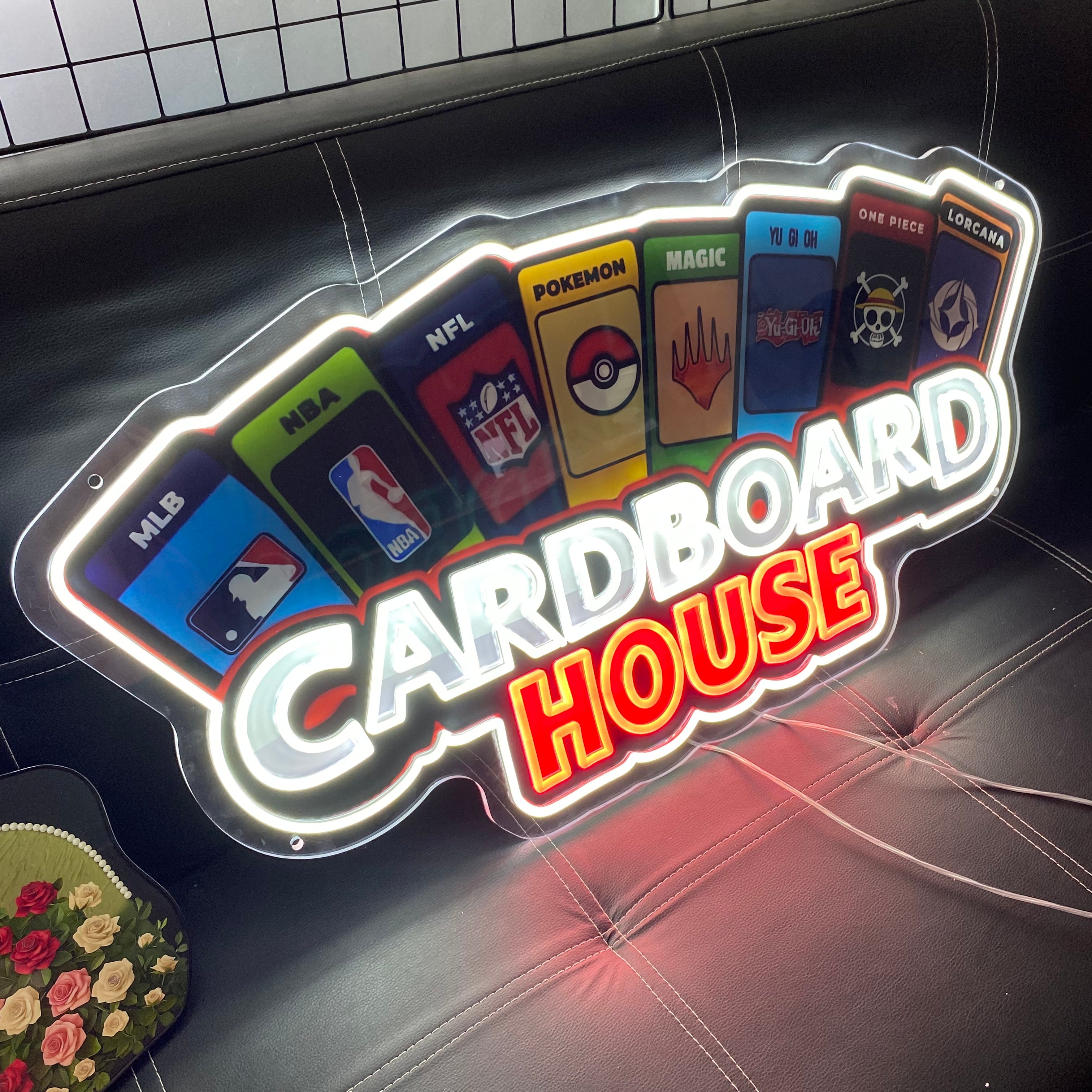 Personalized LED Neon Sign,Colorful Sports & Gaming Badge Light, Gaming Events Decor,Perfect for Card Collectors' Den