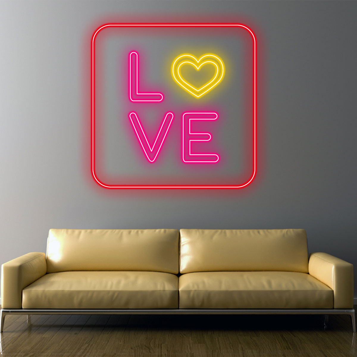 Romantic Neon Sign LED Wall Light, Love LED Neon Wall Art for Bedroom,Gift for Her,Neon Light for Valentine’s Day, Wedding