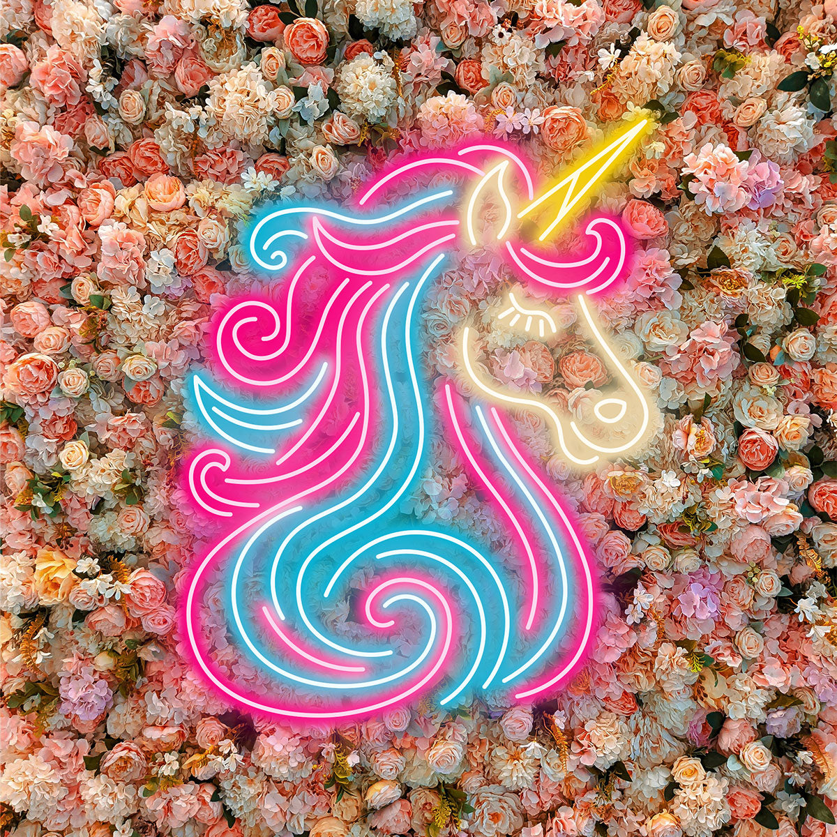 Unicorn Neon Light for Kids and Teen Girls, Pastel Wall Decor for Bedroom, Birthday Party or Fairy Theme Gift