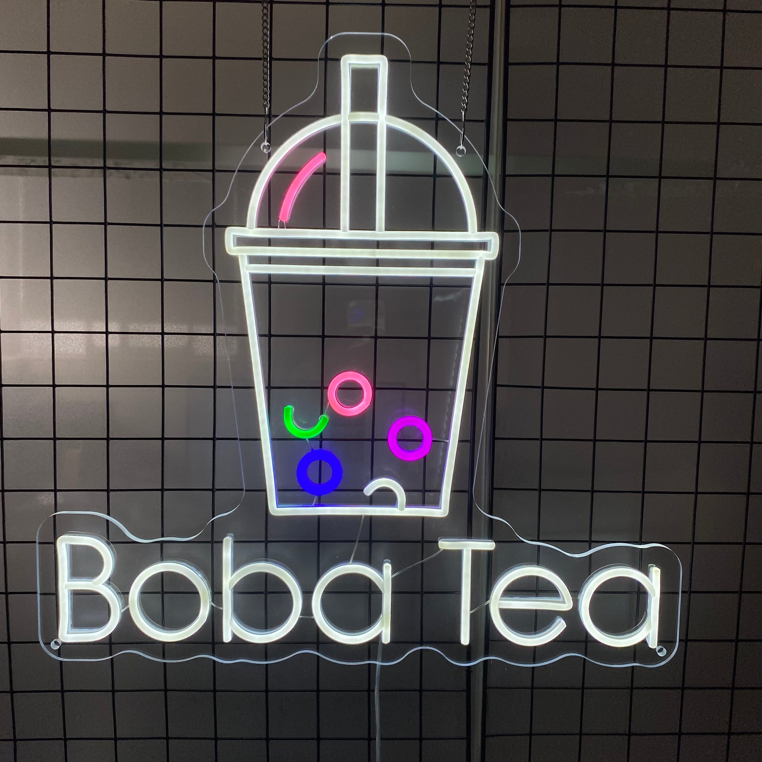 Bubble Tea Inspired Neon Sign for Cafes and Tea Shops A Favorite Choice for Boba Lovers Trend Seekers and Teen Crowds