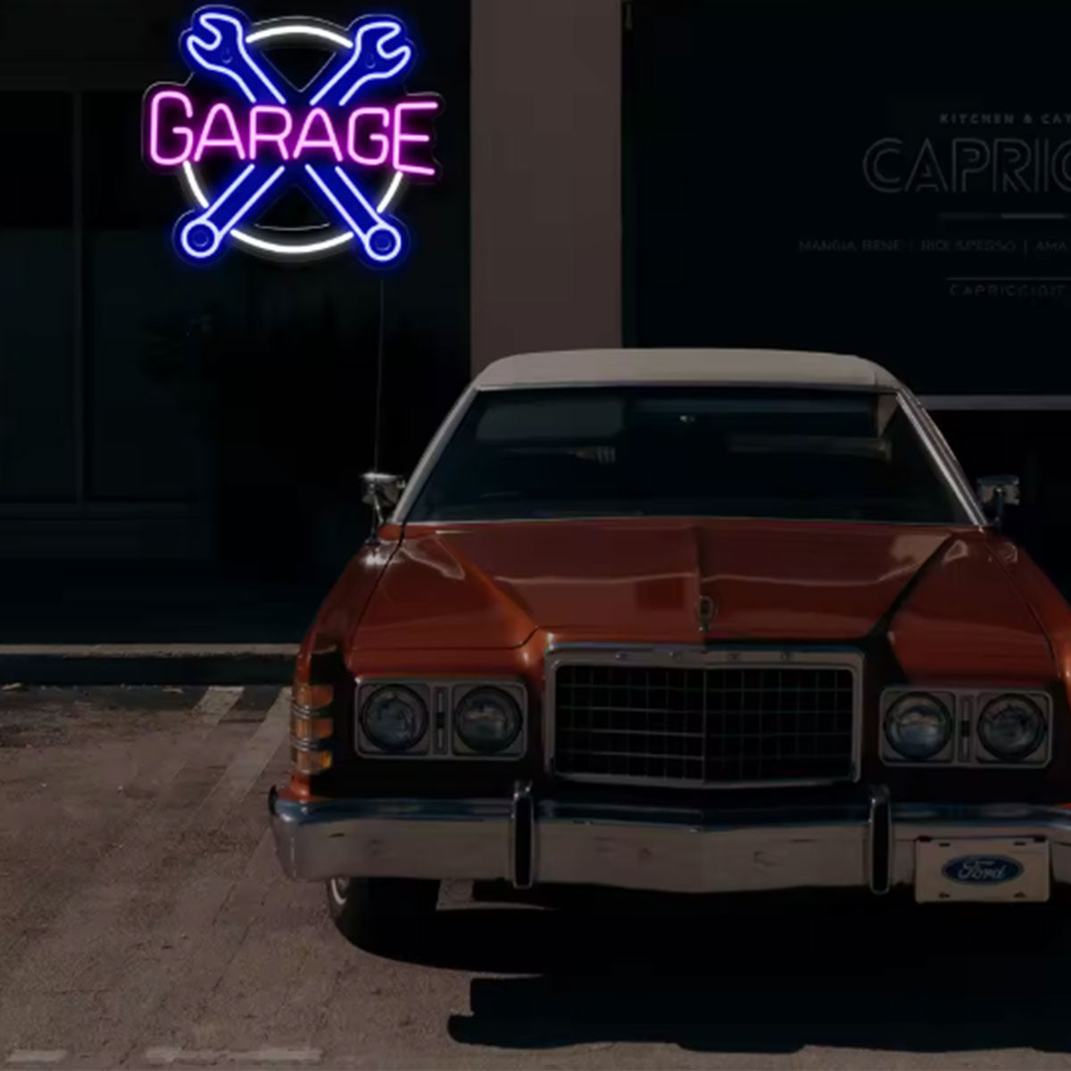 Premium Neon Garage Sign, LED Wall Decor for Car Garage, Workshop, Game Room, Brighter and Longer-Lasting