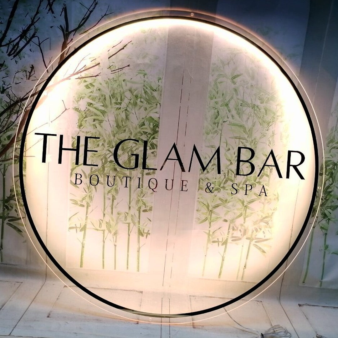 Custom Backlit Acrylic Sign Personalzied Decor for Shop